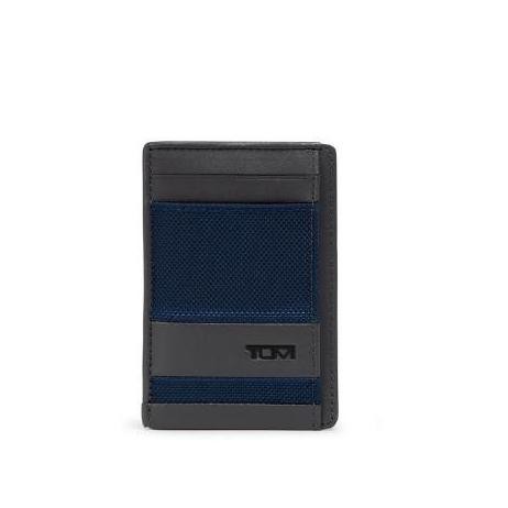 

Sale T U M I Alpha Money Clip Card Case - Navy/Grey