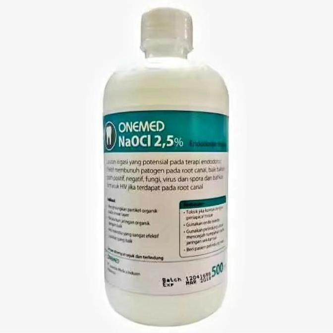 naocl 2.5% onemed 500ml / dental NaOCL 2.5 persen