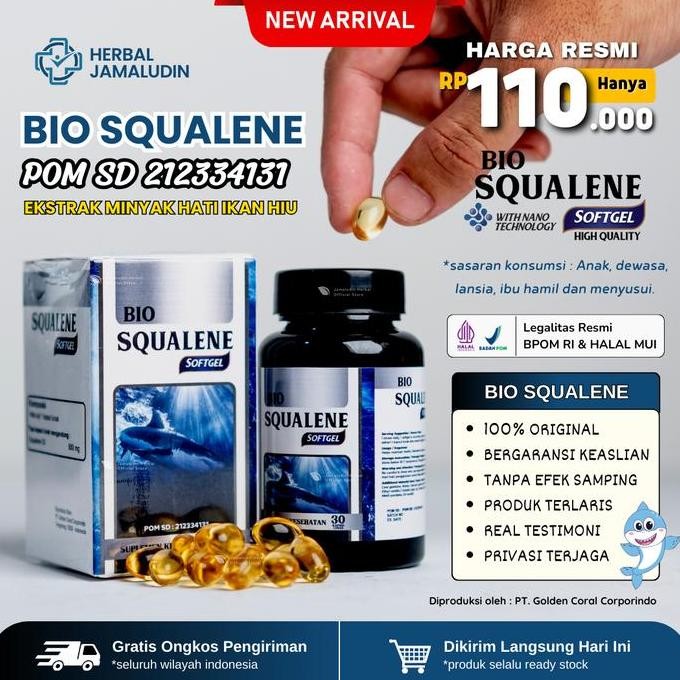 Obat Penambah Hormon Testosteron Pria - Vitamin Untuk Meningkatkan Hormon Testosteron - Bio Squalene