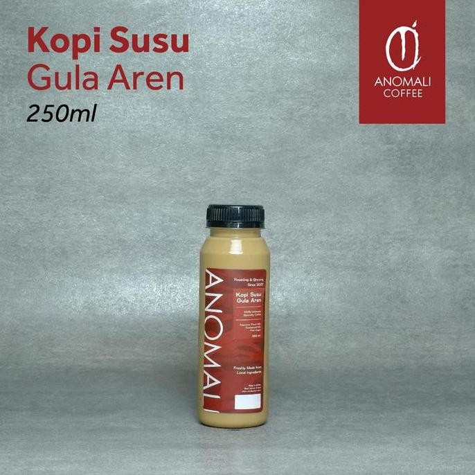 

original anomali coffee kopi susu gula aren botol 250ml - siap minum