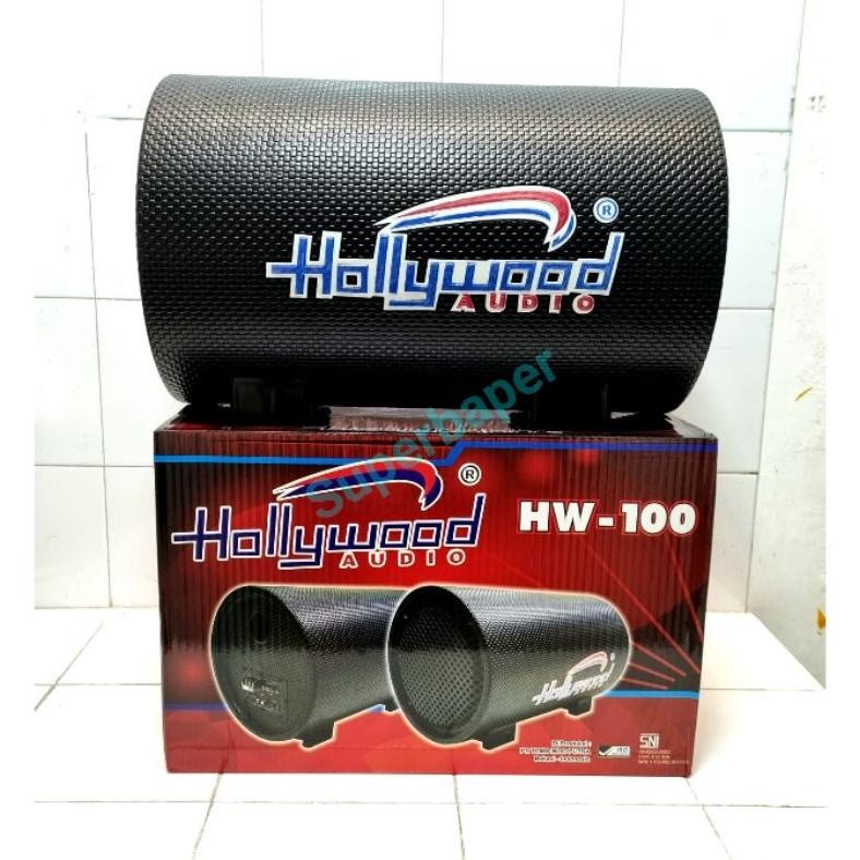 Terlaris Basstube Subwoofer Aktif 10 Inch Hollywood Hw-100