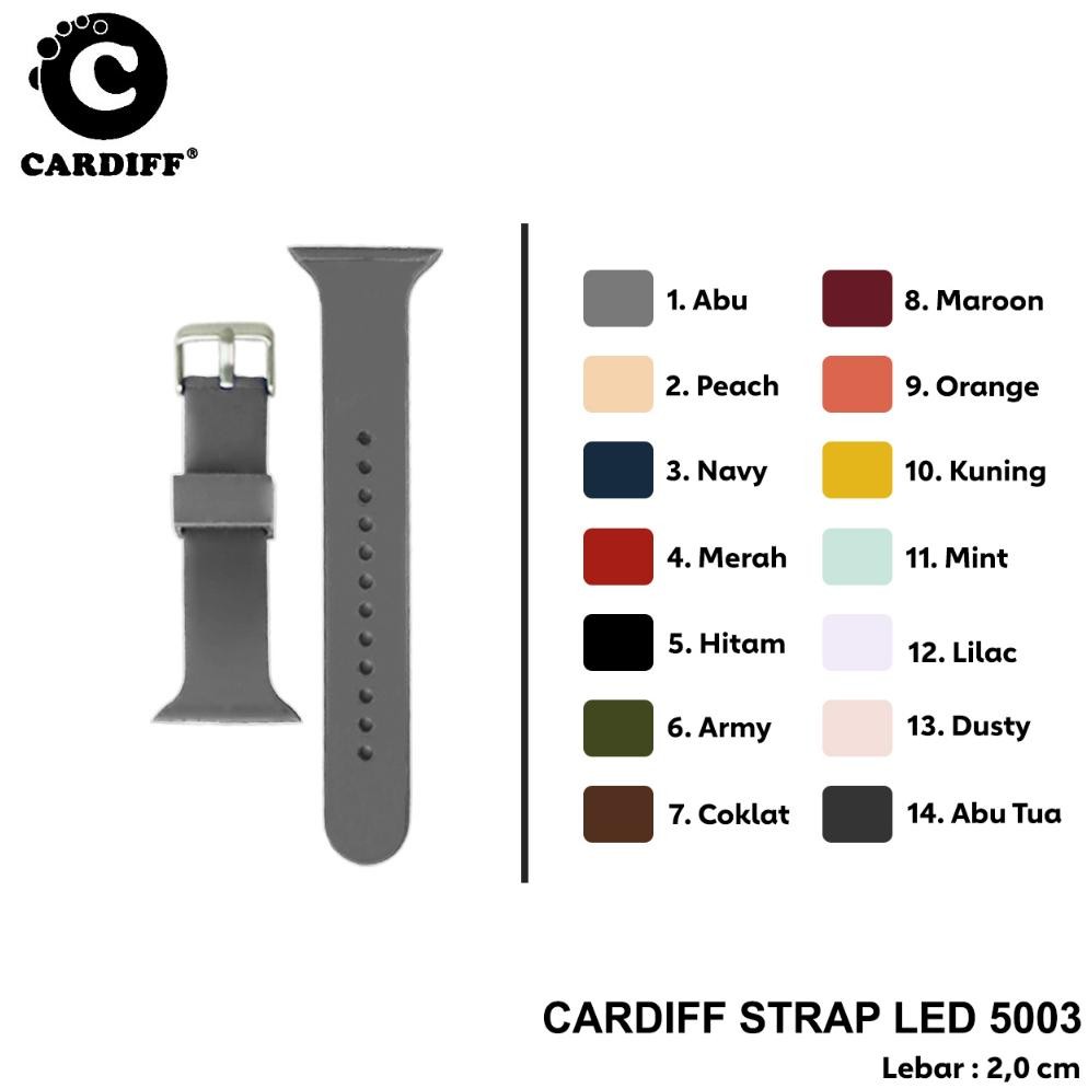 (Terbaru) CARDIFF Tali LED 5003 Original Tali jam tangan LED (Terlaris)