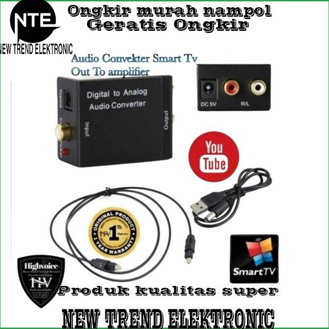 READY CONVERTER AUDIO TV SMART OUT TO POWER AMPLIFIER - ALAT KARAOKE RUMAH