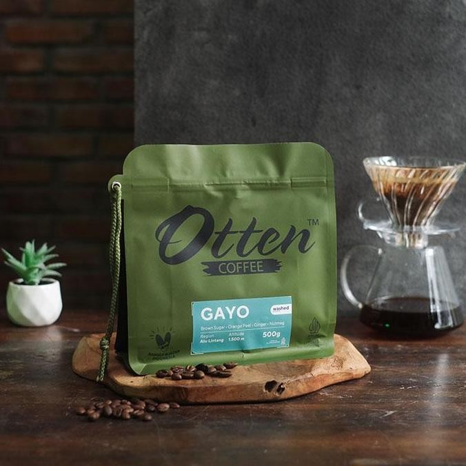 

original kopi arabika gayo atu lintang 500gr - biji / bubuk otten coffee