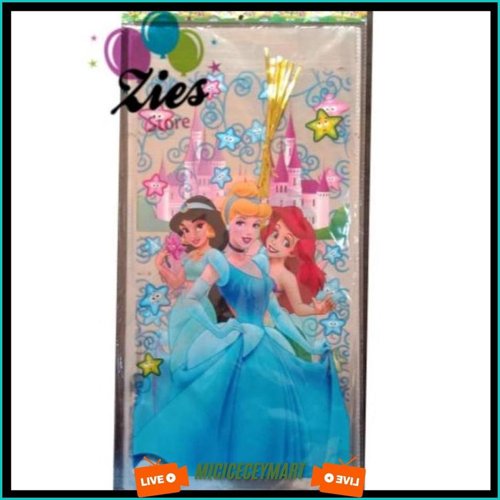 

Plastik Snack Ulang Tahun / Plastik Kado / Plastik Souvenir Princess Siap Kirim