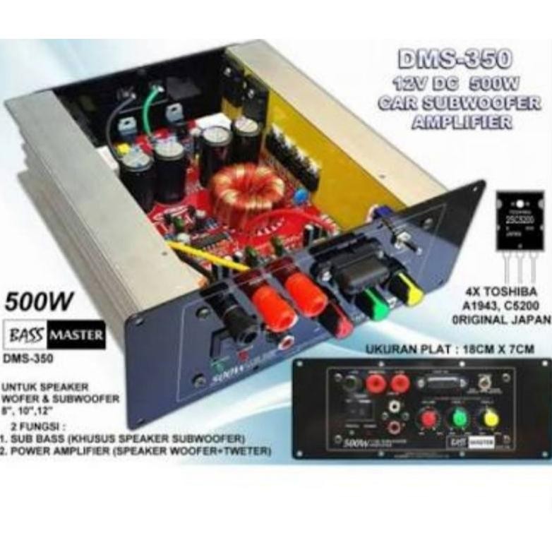 Terlaris Kit Basstube Monoblok Bass Master Dms-350 Asli 500Watt