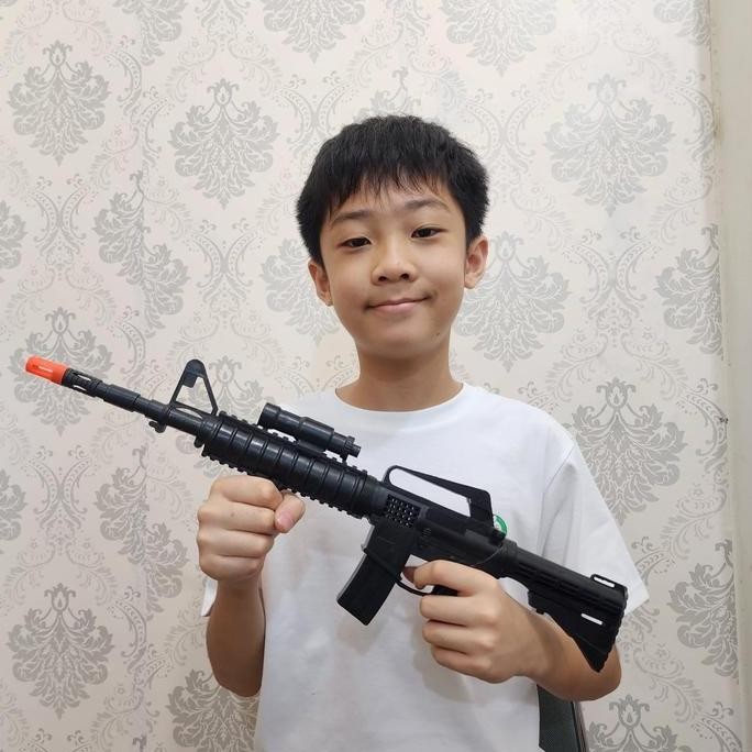 Kretek riffle 50cm MAINAN ANAK PISTOL TEMBAKAN LARAS PANJANG BUNYI PRETEK TANPA PELURU mainan pistol