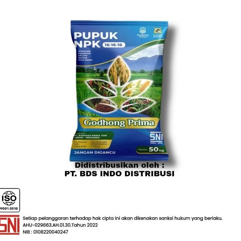 PUPUK GODHONG PRIMA NPK 16-16-16 - 50 KG