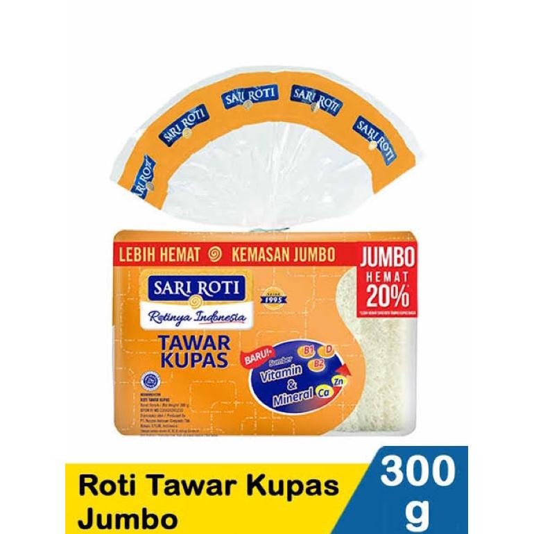 

Promoo!! SARI ROTI TAWAR KUPAS JUMBO 300 GR TERMURAH