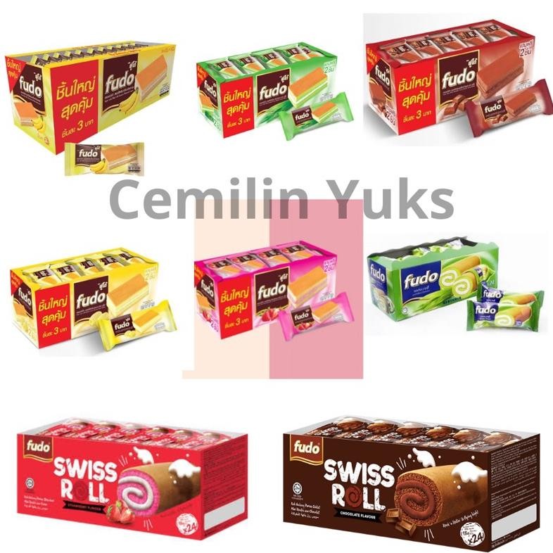

Promoo!! Fudo Layer Cake With Cream Flavour Isi 24 Fudo Swiss Roll With Cream