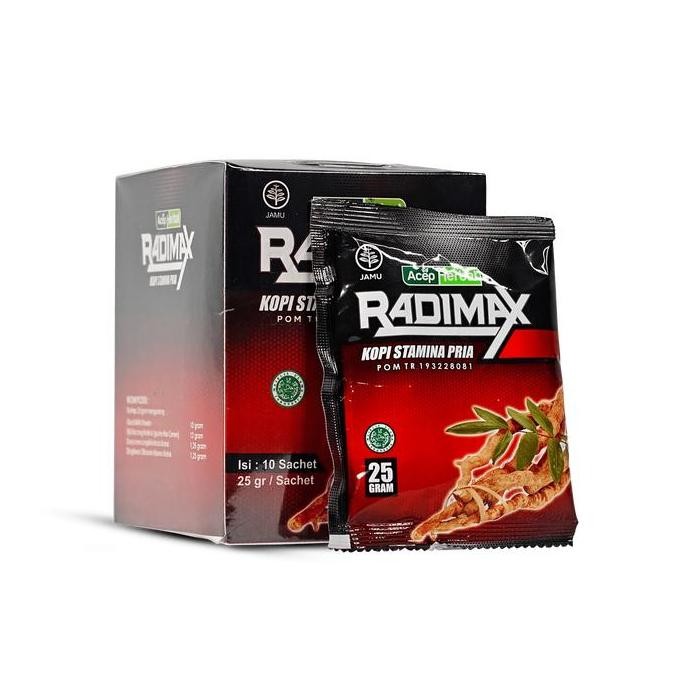 

original kopi radimax 10 sachet - minuman kopi seduh bpom halal mui asli