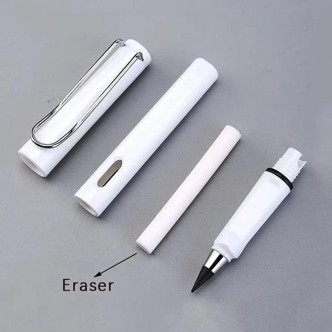 

original pensil abadi eternal + penghapus | pensil tidak habis | pensil tanpa raut + eraser
