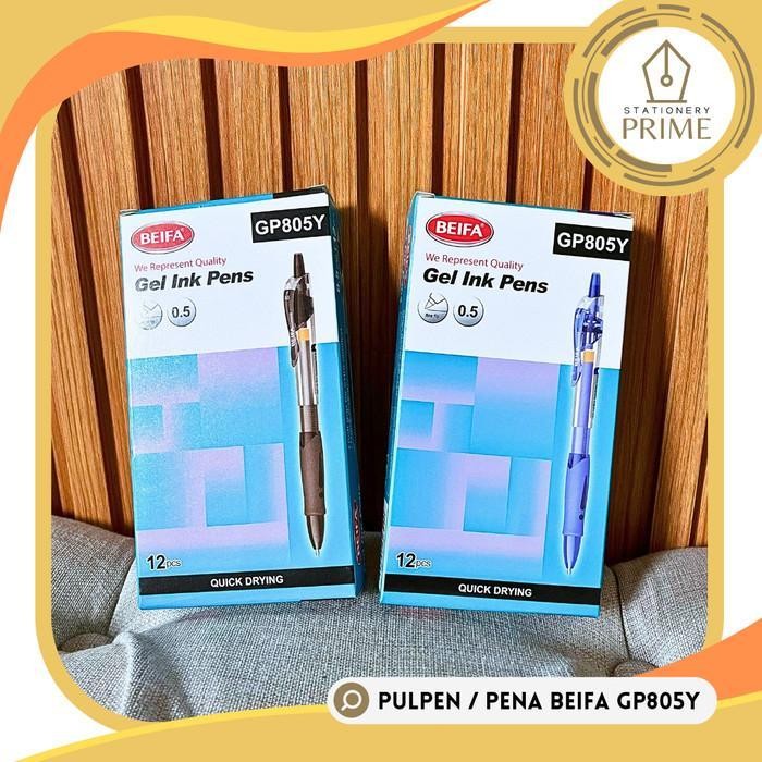 

Sp Gel Pen Pulpen Beifa Gp805Y (Isi 12 Pcs)