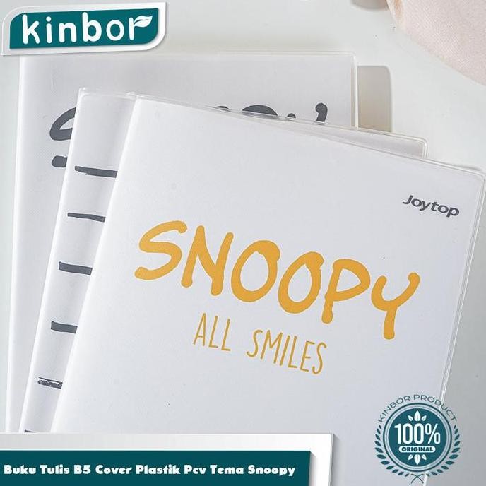 

Buku Tulis Sekolah Premium/ Notebook Tebal Pvc Cover A5 B5 Karakter Snoopy Kertas Paper Stationery Buku Kecil Notebook B5 Plastik