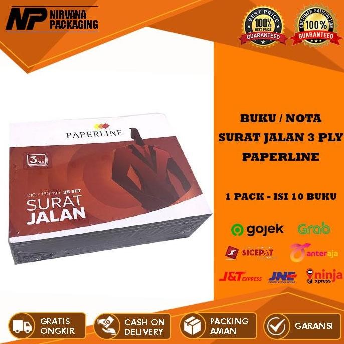 

Buku Nota Surat Jalan 3 Rangkap 3 Ply 3Ply Paperline Ppl - 1 Pack Isi 10 Buku Merah Putih White
