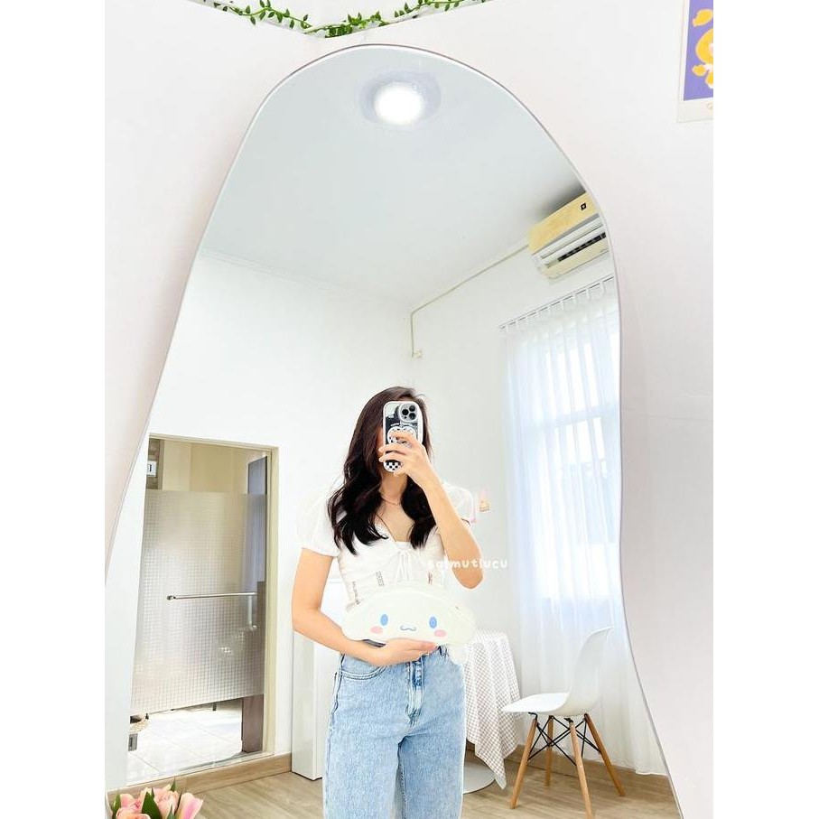 BALMUTLUCU | Sling Bag Bulat Cinnamoroll My Melody Kuromi PU Leather | Tas  Selempang Wanita Dewasa 