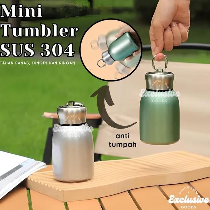[Xgoods] Tumbler Minum Mini Stainless 300Ml / Thermos Kecil Tahan Air Dan Panas Sus 304 / Botol Minu