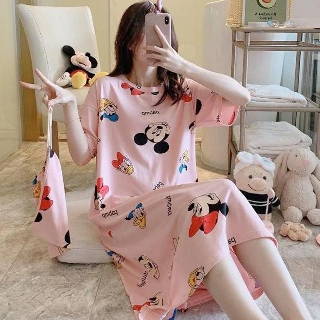 Daster Import Wanita Daster Spandek Daster Lucu Motif Korea Baju Tidur HC
