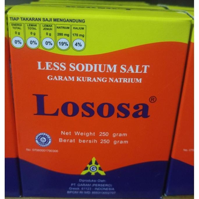 

Garam Lososa 250Gr Rendah Natrium Sodium Untuk Penderita Darah Tinggi