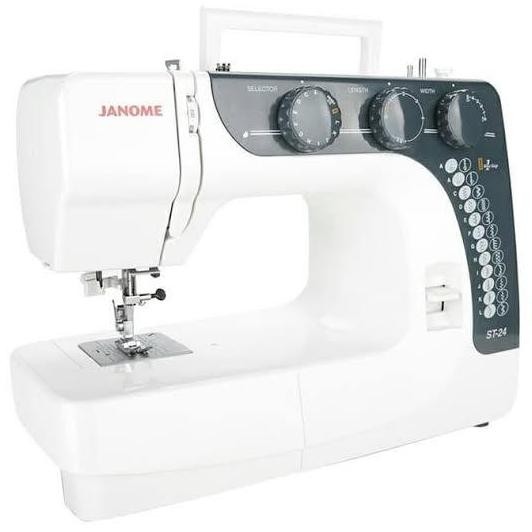 

@@@@] Original Janome | Mesin Jahit Portabel Janome ST 24 Semi Obras Lubang Kancing