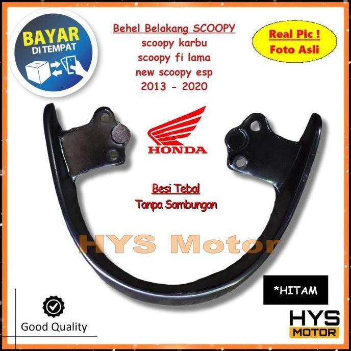 Produk Baru Behel Belakang Scoopy Karbu FI ESP 2013-2020 Besi Tebal Aksesoris Motor Honda