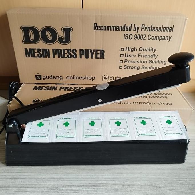 ALAT PRESS KERTAS PUYER / KERTAS OBAT PLASTIK 30 CM ORIGINAL DAN TERPERCAYA