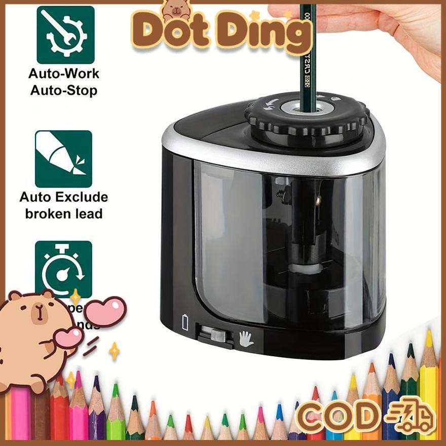 

[DOTDING]Rautan Pensil Elektrik Semi Otomatis Untuk Anak Sekolah Dasar & Menengah Praktis Untuk Kelas Dan Kantor (anti Macet + Bebisik) H393
