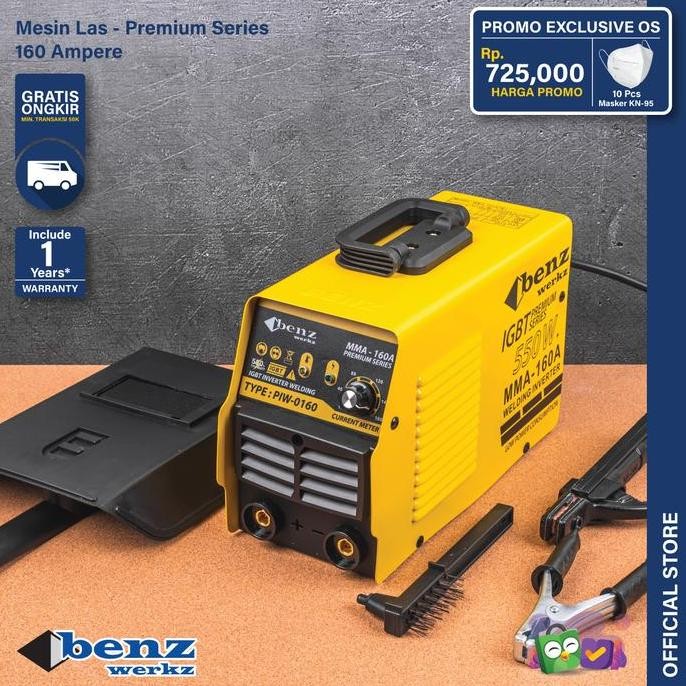 Mesin Las MMA 160A / Trafo Las / Inverter Series Benz Werkz