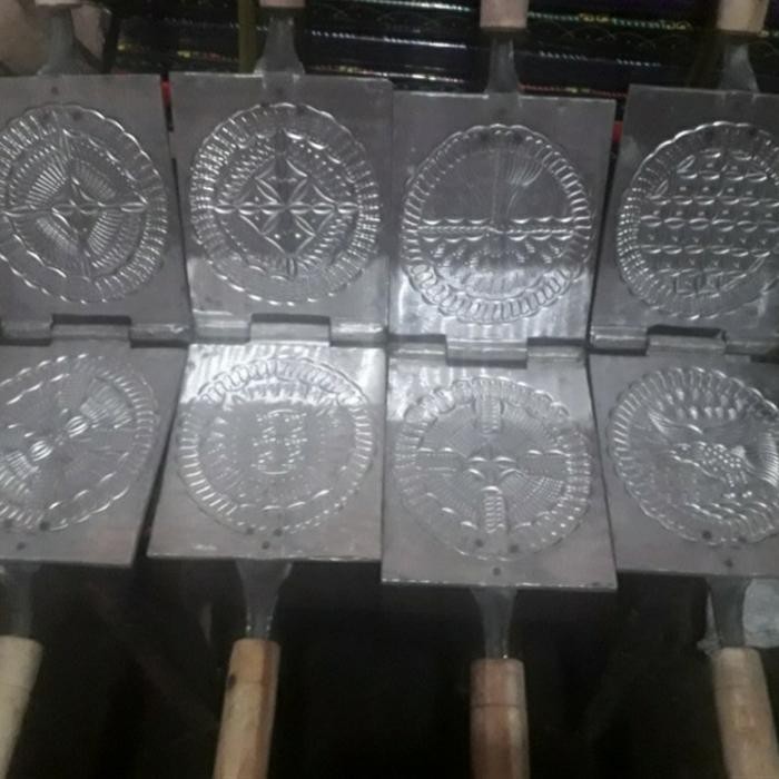 Cetakan Kue Semprong Super Tebal Dari Alumunium Cor Original Dan Terpercaya