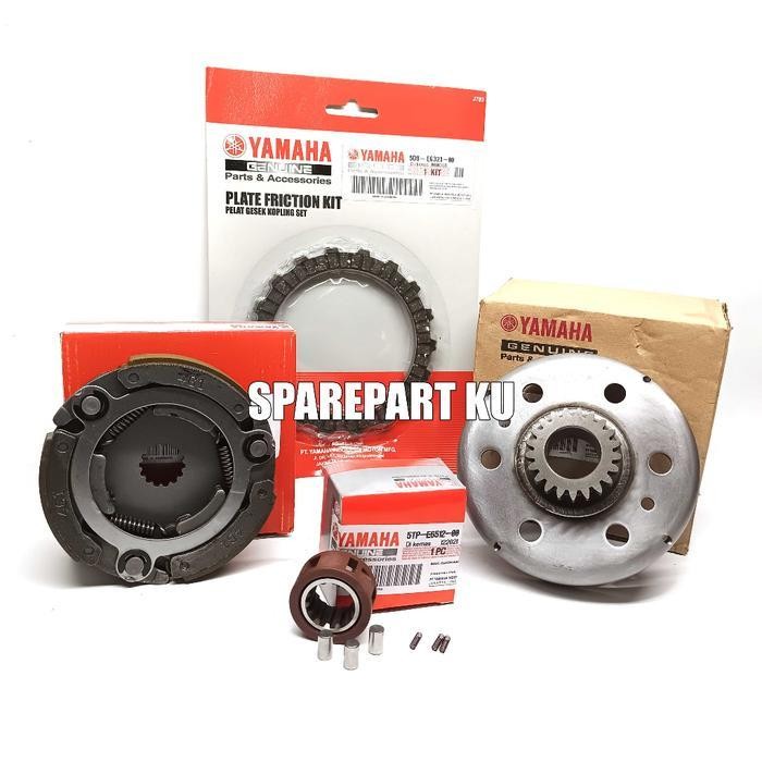 (Promo) Mangkok Ganda 21T Yamaha + Ganda Kopling Vega Zr + Plat Kopling + Cage Bentengan Vega R Lama