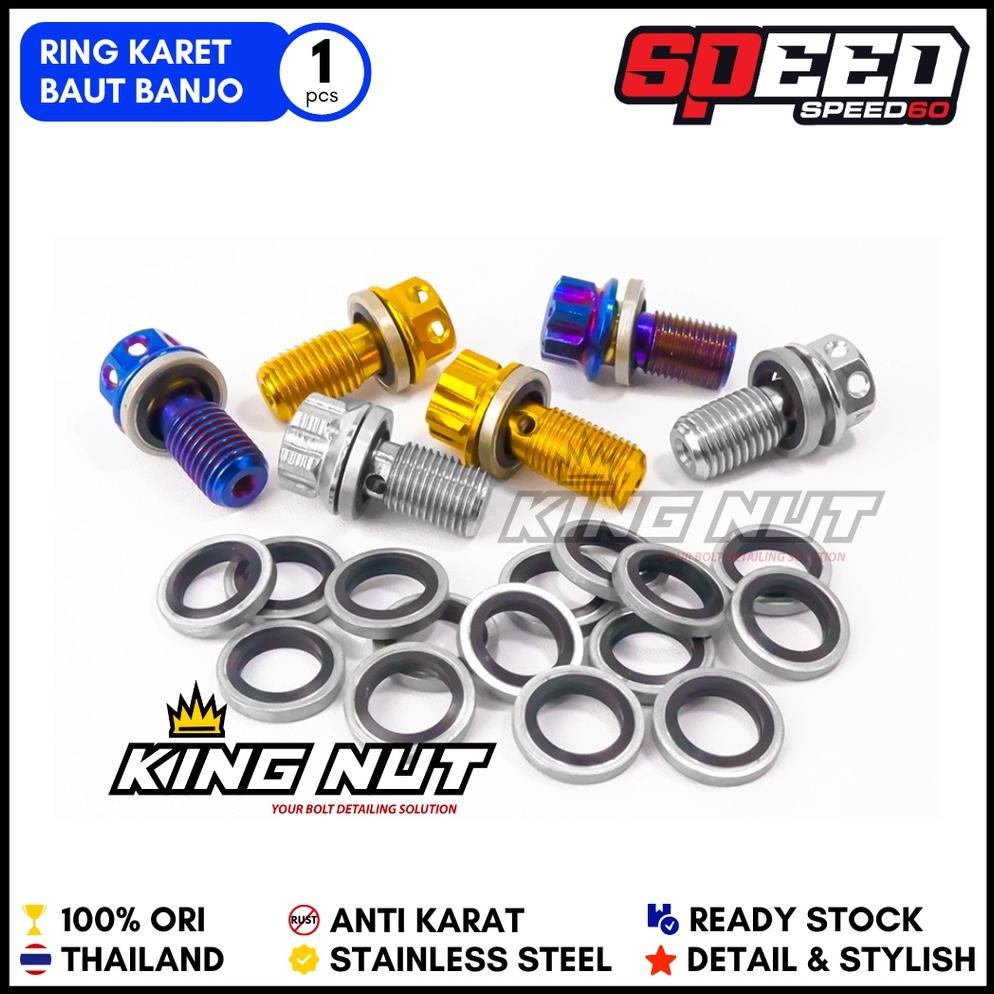 Sd-67 Probolt Ring Karet Baut Kaliper Selang Rem King Nut Th Anti Rembes