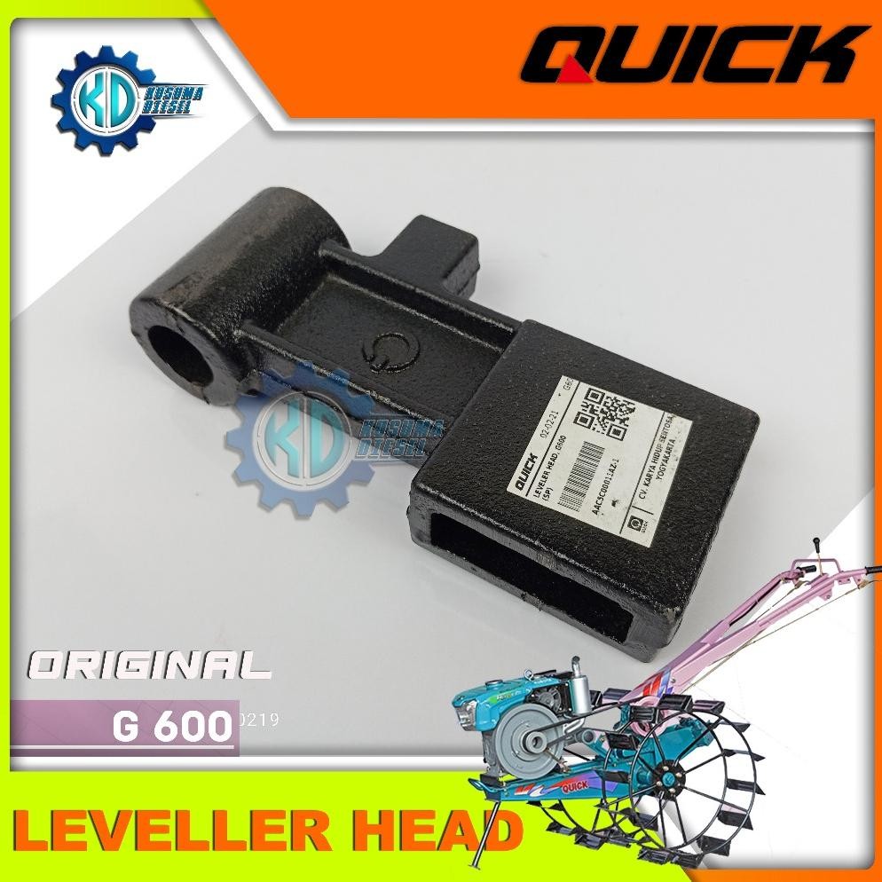 LEVELER HEAD, G600 - KEPALA GARU G600 - TRAKTOR QUICK - SPAREPART - ORIGINAL - TERMURAH - TERLENGKAP
