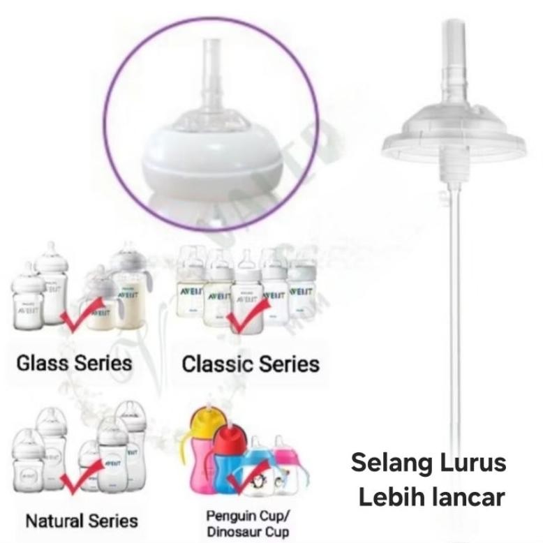 All In One Wide Neck Straw /  Sedotan Untuk Avent, Spectra, Mom Uung , Yomi / Avent Straw Replacemen