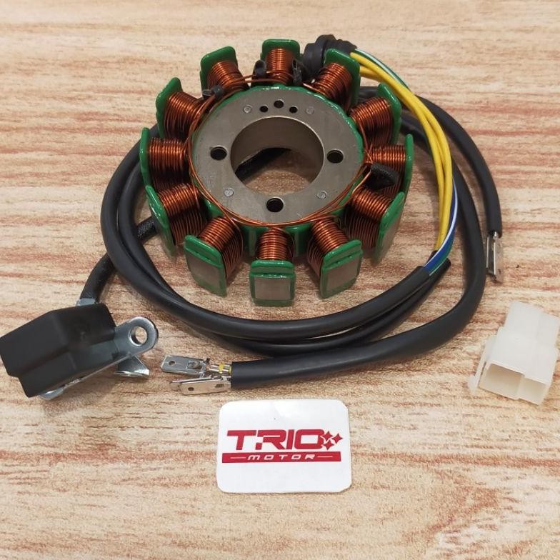 spul viar 150cc 200cc 12 pole 93mm spool stator comp - sedia onderdil motor roda tiga viar kaisar ht