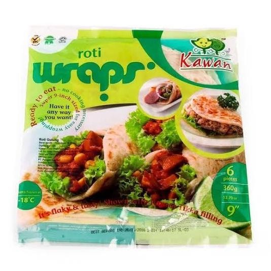 

Promoo!! Kawan Food Roti Wrap / Kulit Kebab 360gr 6pcs Diameter 20cm