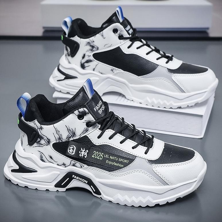 Sepatu kets pria terbaru fashion sepatu pria berkualitas tinggi sepatu pria hitam