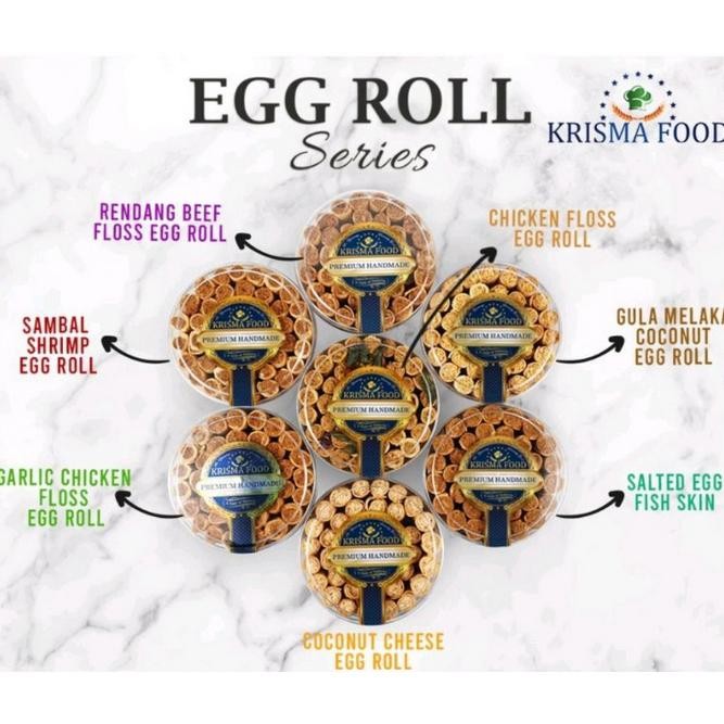 

Promoo!! Krisma Food Egg Roll Toples - Semprong Gulung Isi Abon - Toples