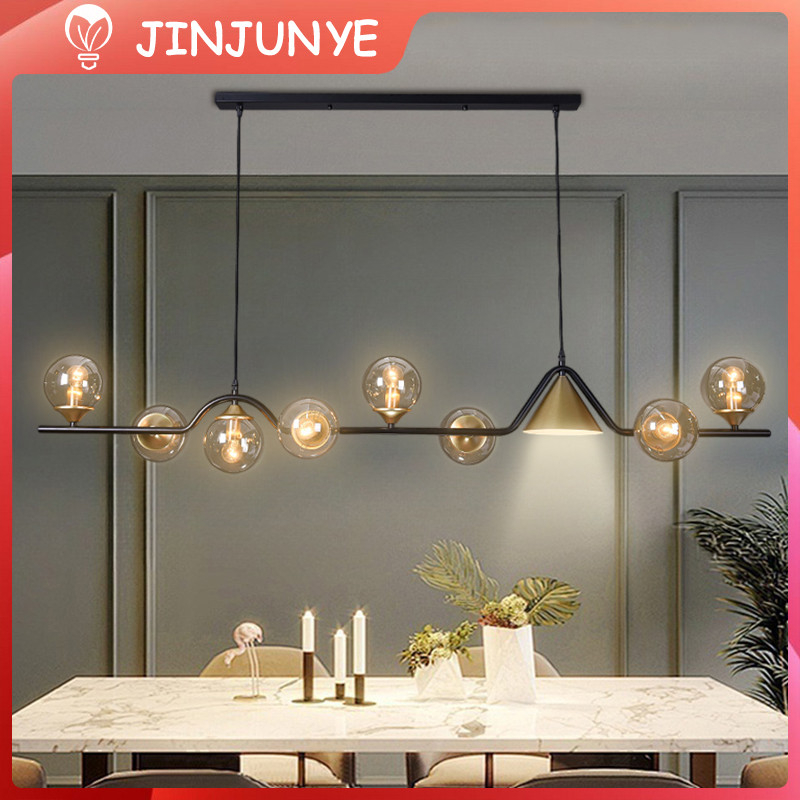 Lampu Gantung Gold 6 Ball 9 Ball Minimalis Modern Lampu Hias Gantung Meja Makan Ruang Tamu Mini Bar