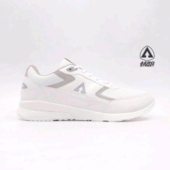 OW Aerostreet 36-45 Osaka Putih Putih Abu Muda - Sepatu Sneaker Casual