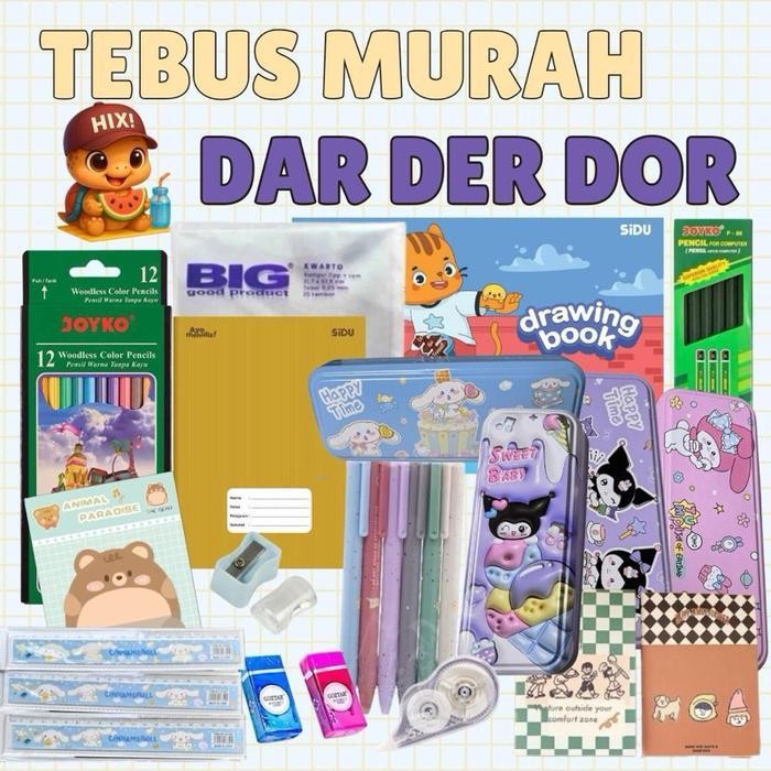 

SWG Paket Tebus Murah Siap Sekolah Kotak Pensil Simpel