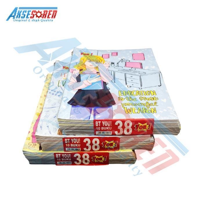 

SWG Buku Tulis You [38 Lembar/10 Buku] / Untuk Sekolah 1 Pak Murah / Peralatan Sekolah Harian 1 Pack Kertas Paper