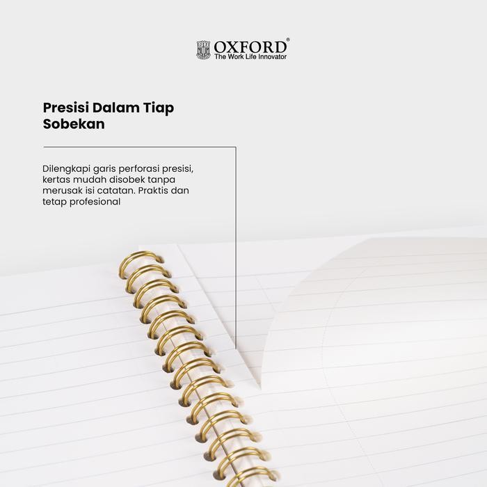 

SWG Oxford Notebook Spiral A5 PP Cover Buku Catatan 80 Lembar Premium Korea