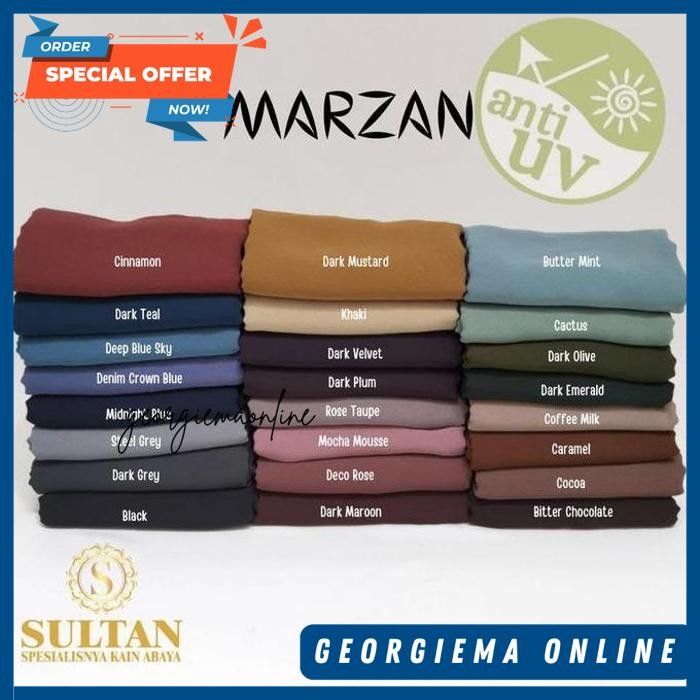 KAIN SULTAN BAHAN UNTUK GAMIS ABAYA MAZEN - MARZAN  BY NATHANIA FASHIONS TERMURAH 