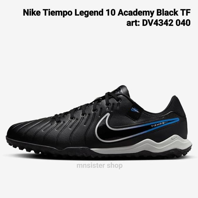 BEBAS ONGKIR - Sepatu Futsal Nike Tiempo Legend 10 Academy Black Turf TF DV4342-010 Original BNIB Or