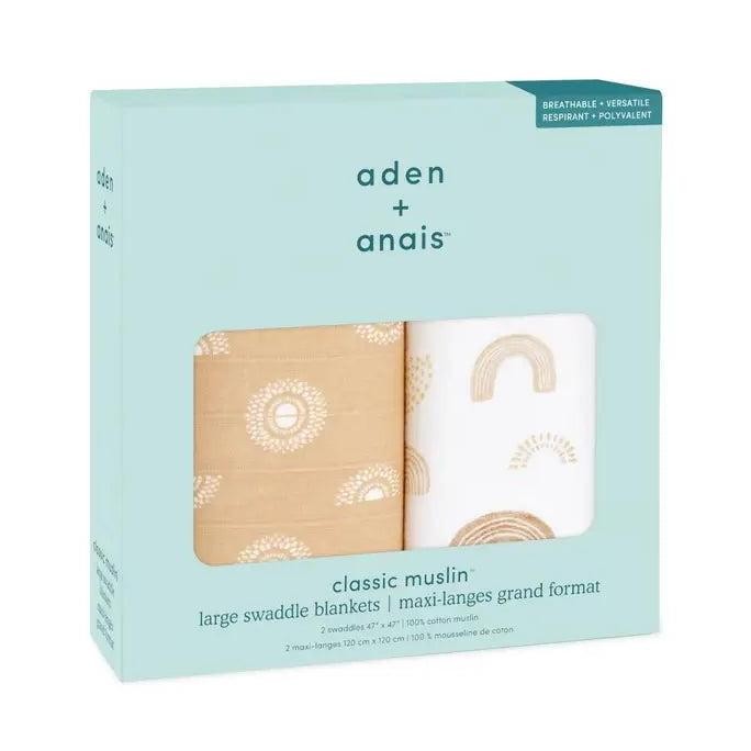 Aden+Anais Muslin Cotton 2 Pack Swaddle