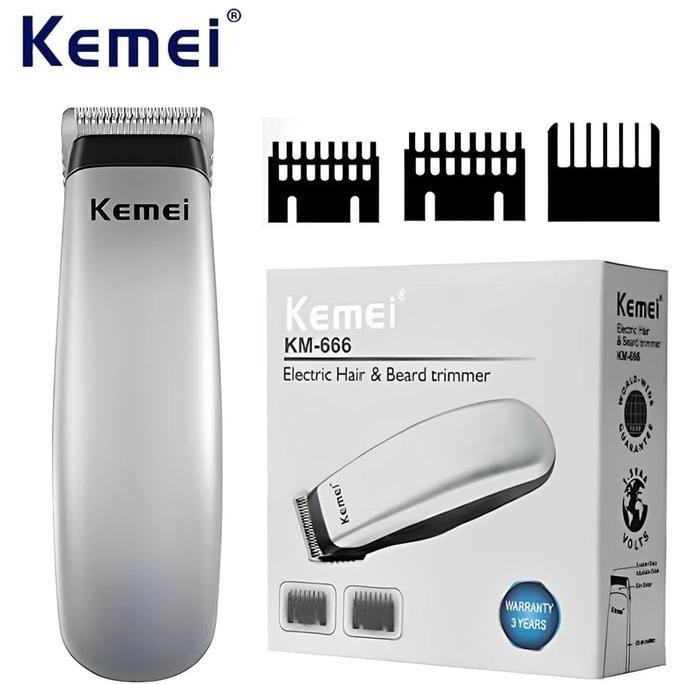 Kemei Km-666 Mesin Alat Cukur Rambut Mini Km 666 Rechargeable Hair Clipper Electric