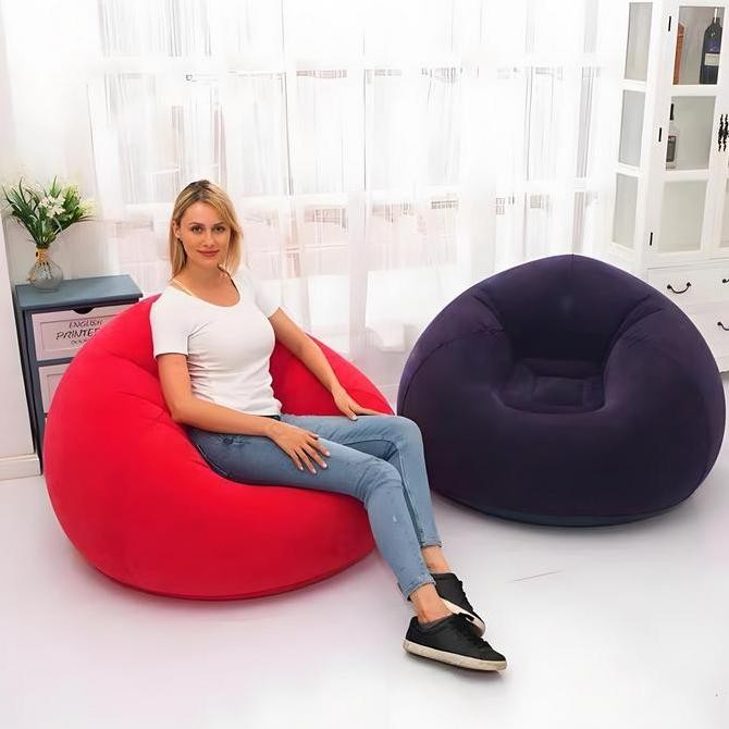 sofa chair inflatable Sofa Portabel Inflatable Sofa Bean Bag/Lazy Sofa/Penyimpanan Mudah Bean Bag So