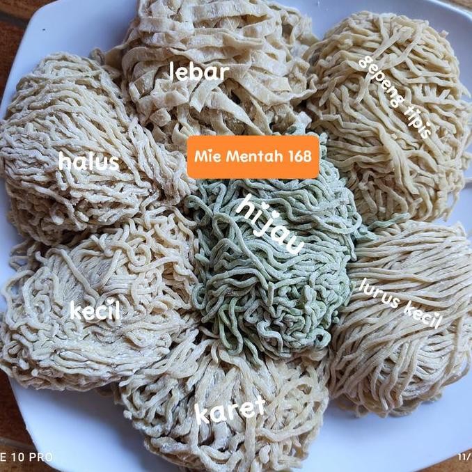 

Produk Baru!! Mie Mentah Keriting Telur Bebek 500g Bakmie 168 Kualitas Premium