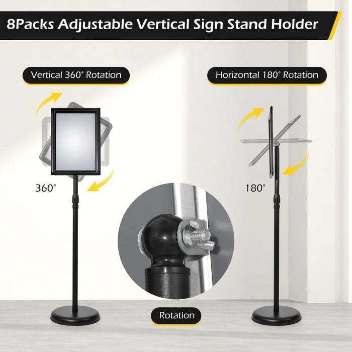

Stand Display Poster Stand Adjustable Menu Frame Sign Holder Display A3 Original Dan Terpercaya
