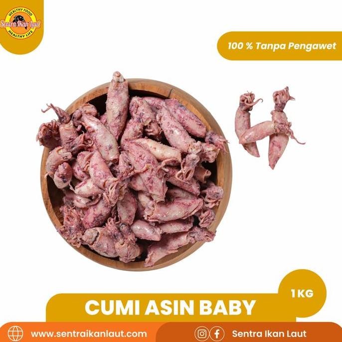 

Produk Baru!! Cumi Baby Telur Asin Basah 800gr Ukuran 3-5 cm Siap Masak